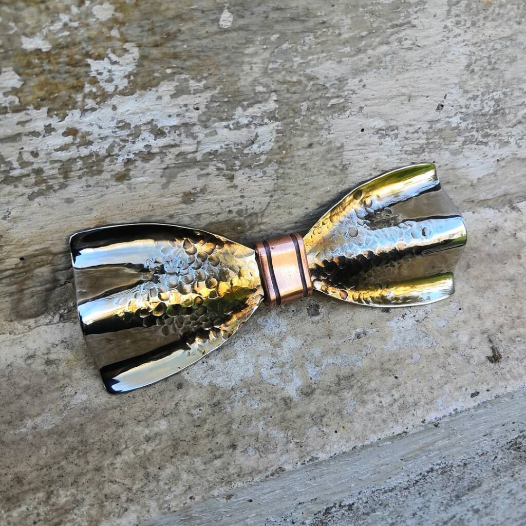 Steelek - ocelový motýlek - ručně kované motýlky